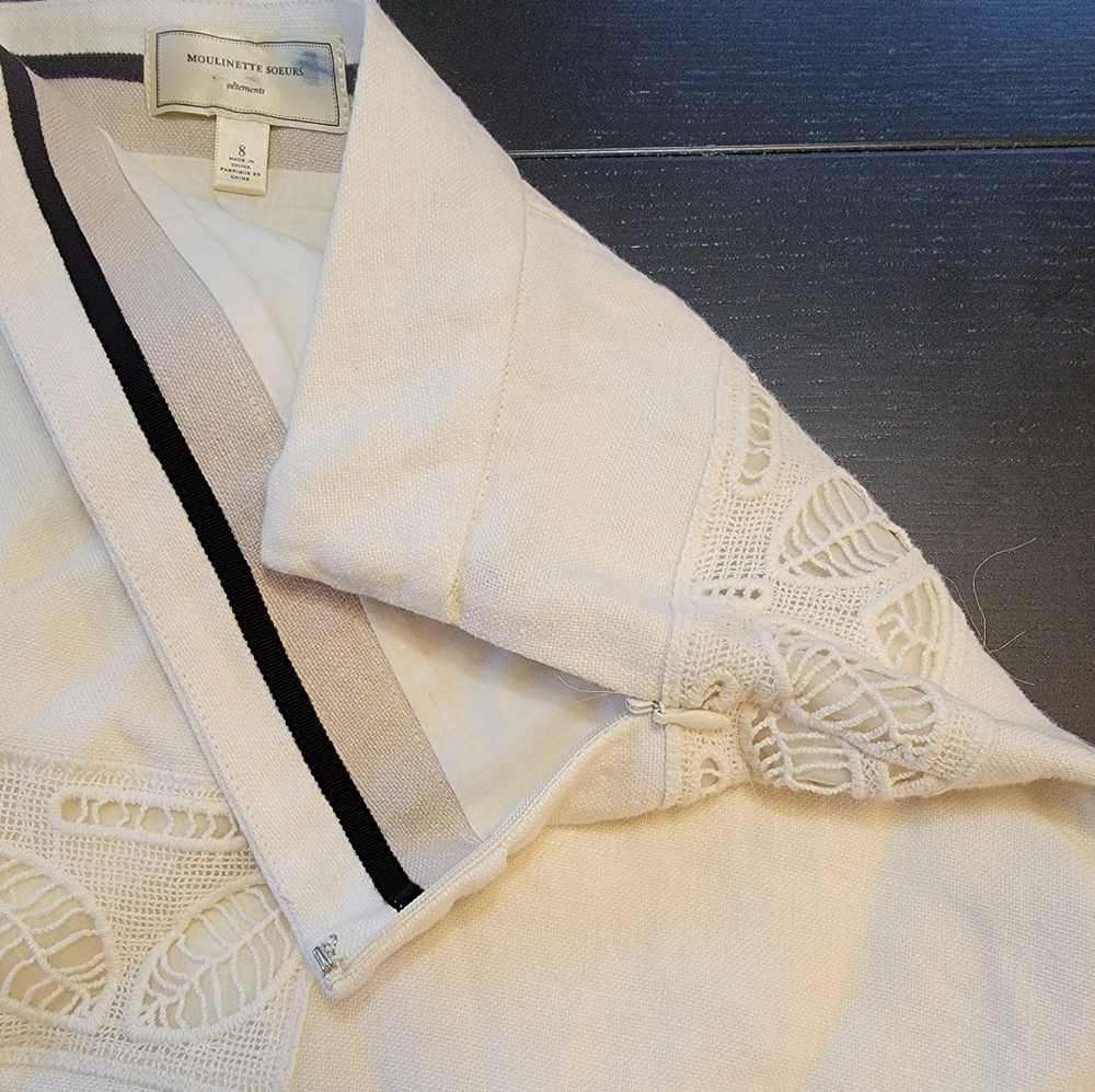 Anthropologie Moulinette Souers Linen skirt, Sz8 - Picture 2 of 10